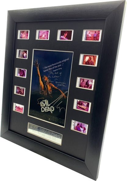 Horrorcells: The Evil Dead (1981) Cast Signed Film Cell - Sam Raimi, Bruce Campbell & Ellen Sandweiss, Film Cell