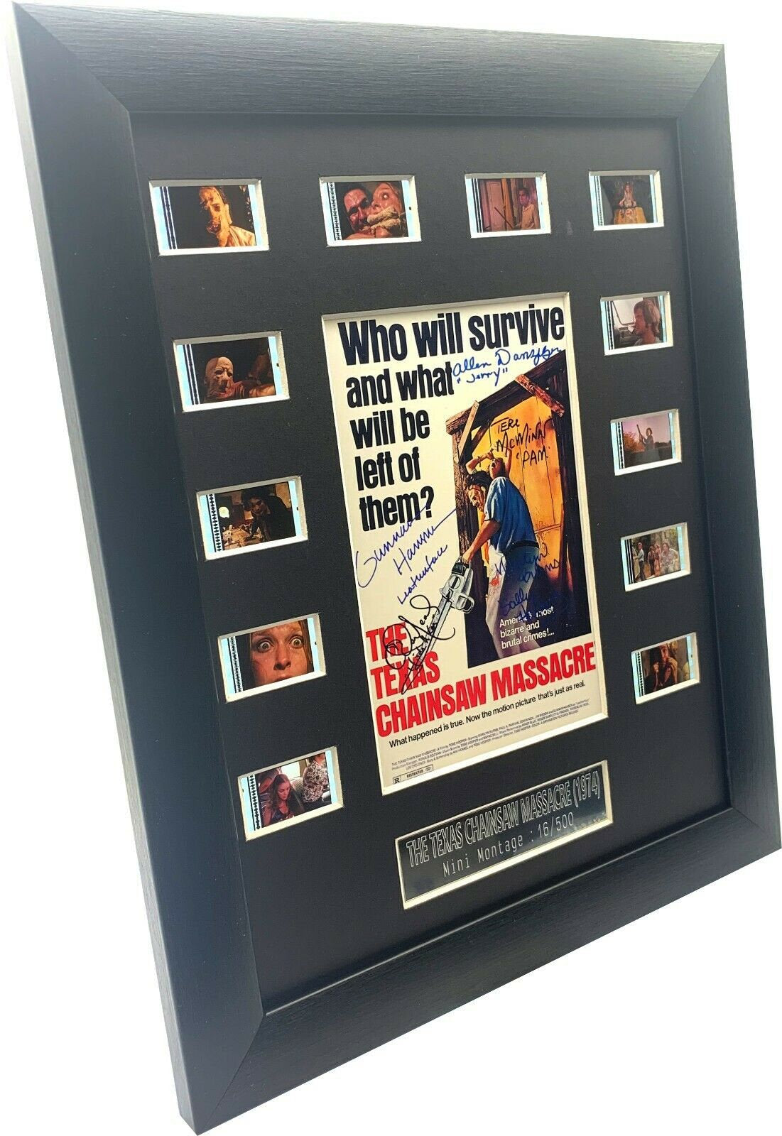 Horrorcells : Cast Signed The Texas Chain Saw Massacre  (1975) Film Cell