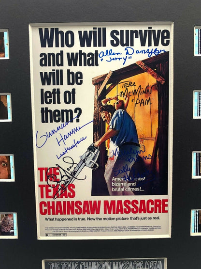 Horrorcells : Cast Signed The Texas Chain Saw Massacre  (1975) Film Cell