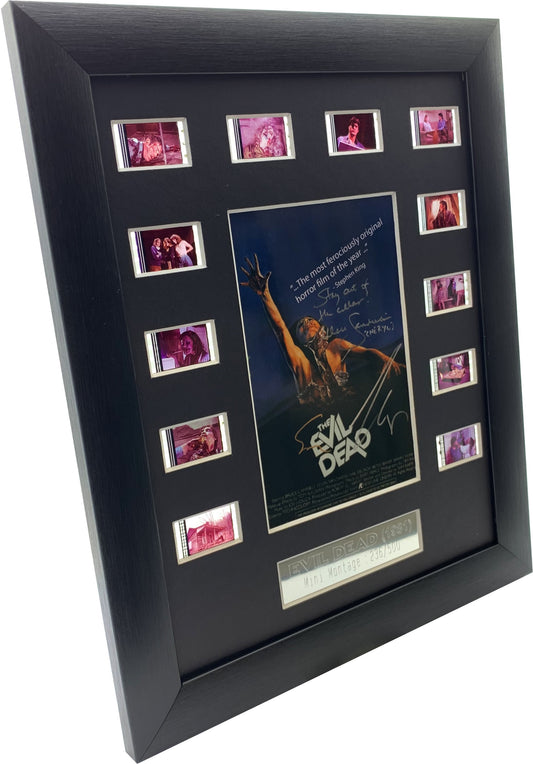 Horrorcells: The Evil Dead (1981) Cast Signed Film Cell - Sam Raimi, Bruce Campbell & Ellen Sandweiss, Film Cell