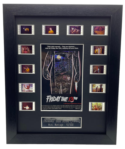Horrorcells : Friday the 13th (1980) filmcell , comes with a lightbox fitted